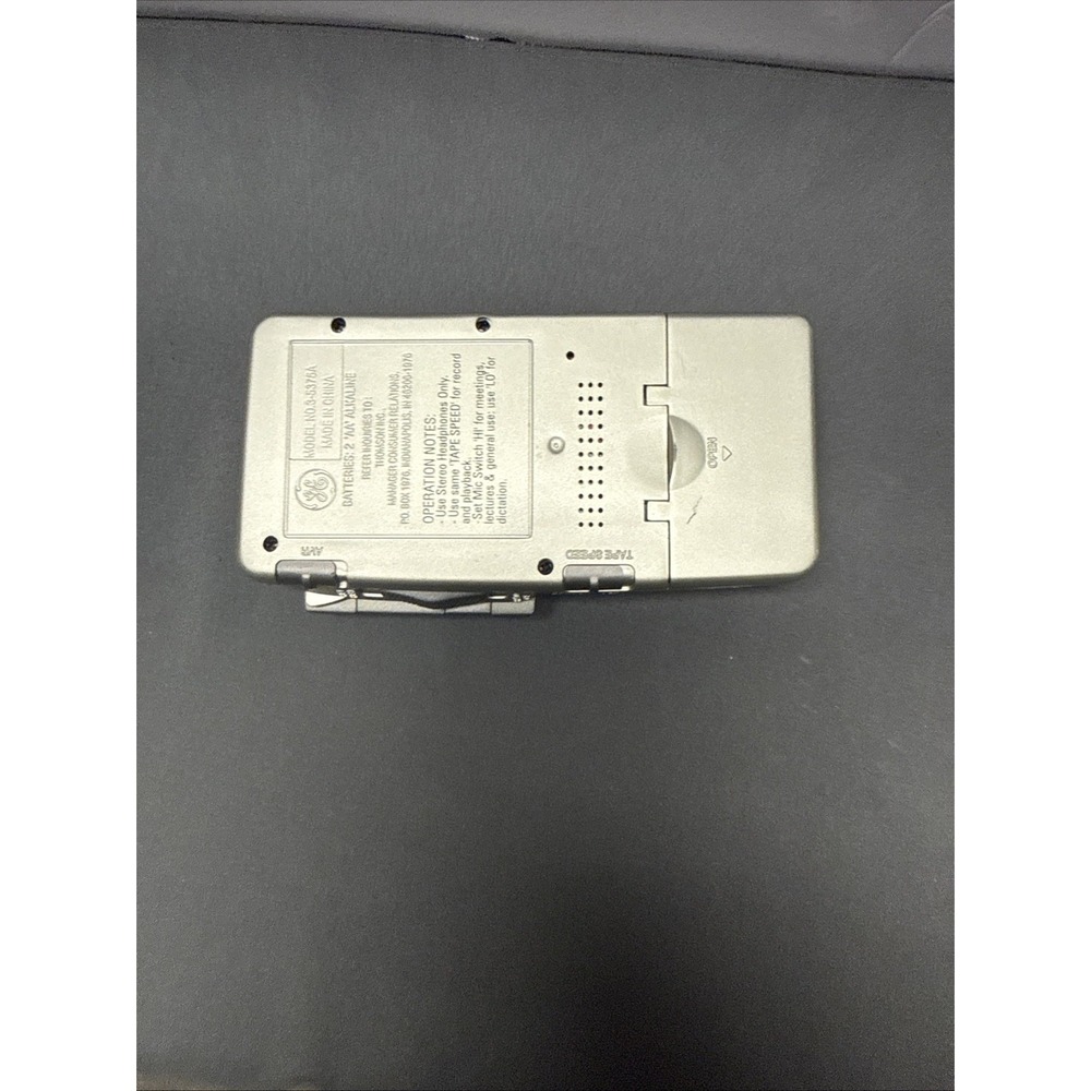 Vintage GE 3-5375A AVR Fast Playback Micro Cassette General Electric